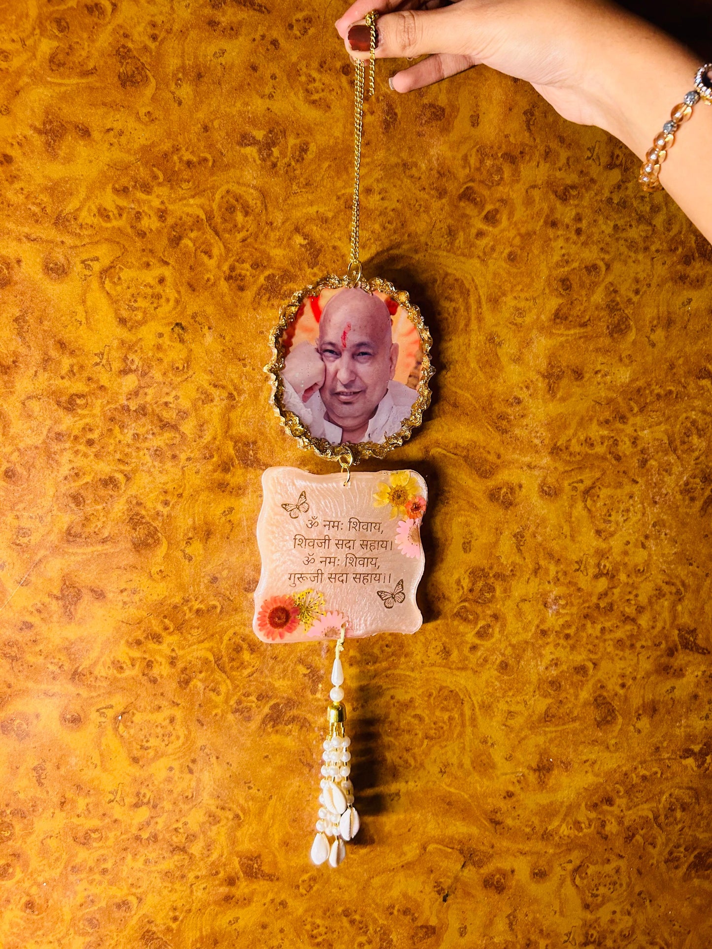 "Guruji" car hanging