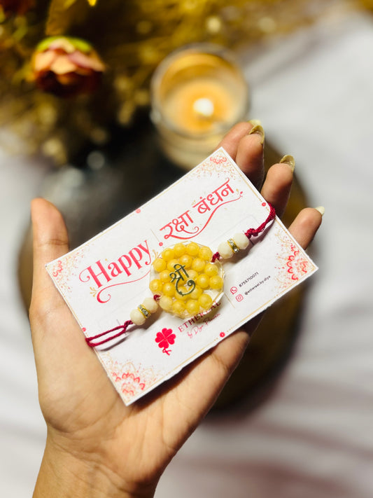 श्री- Pearl Resin Rakhi💗
