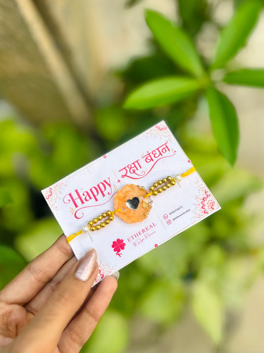 Heart- resin rakhi💕