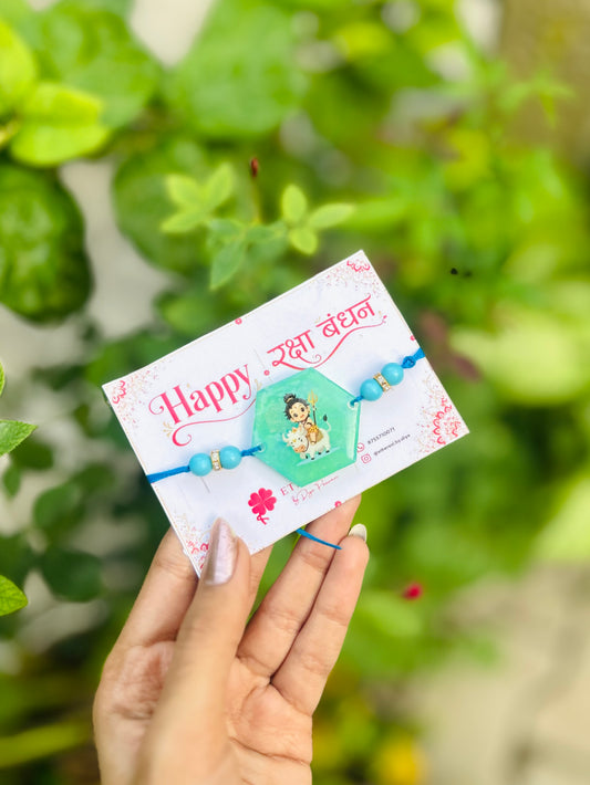 Shivji-cutest Resin rakhi💗