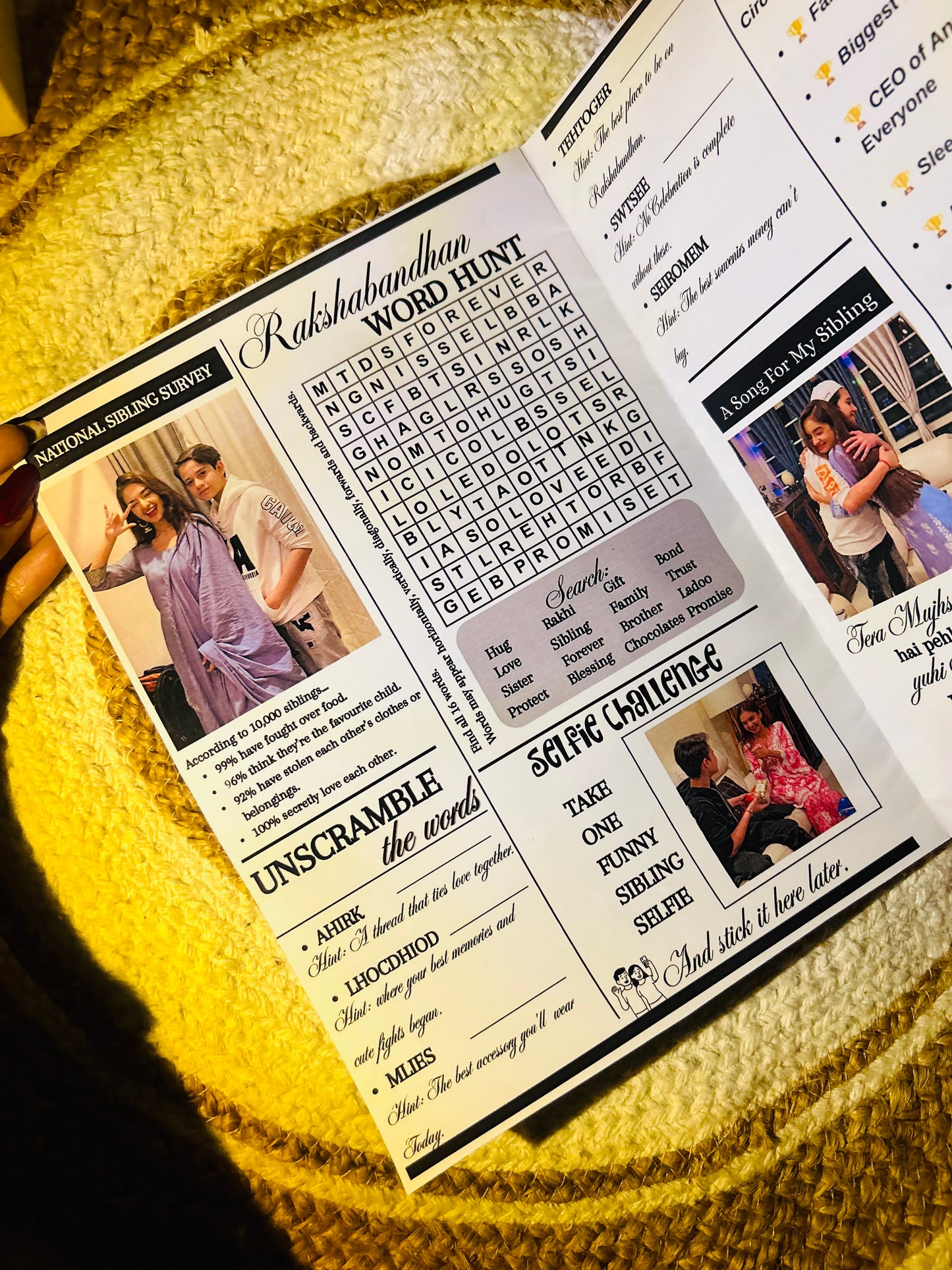 Rakshabandhan post- Custom newspaper✨💗
