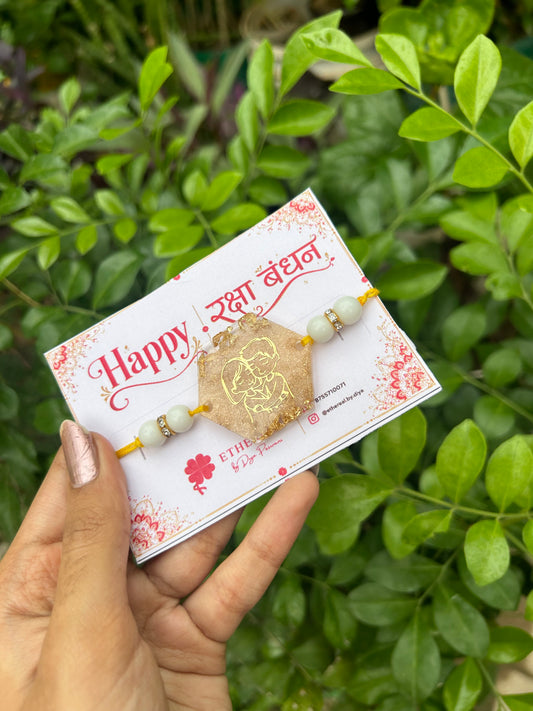Cute sibling charm- Resin Rakhi✨