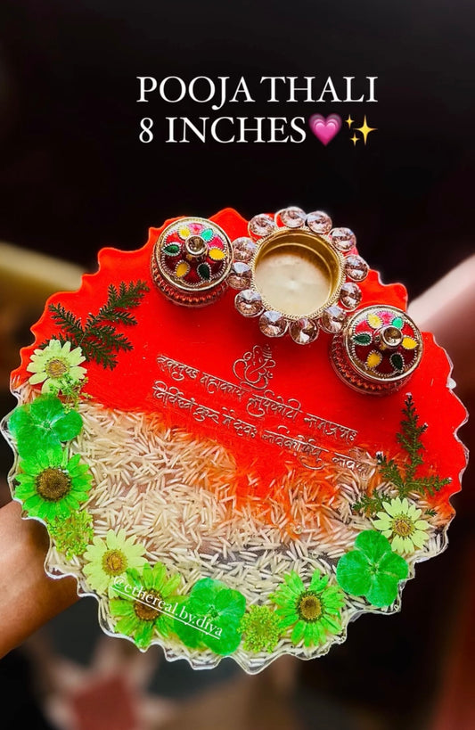 Pooja thali/tilak platter♥️