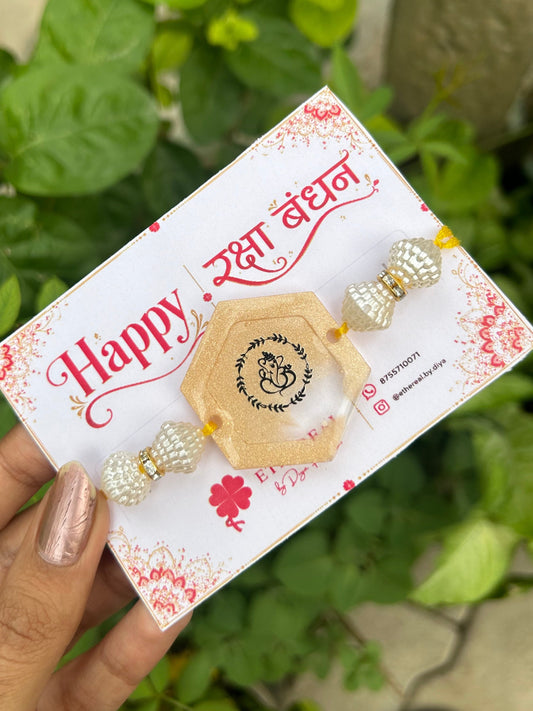 Ganeshji- Golden Rakhi✨