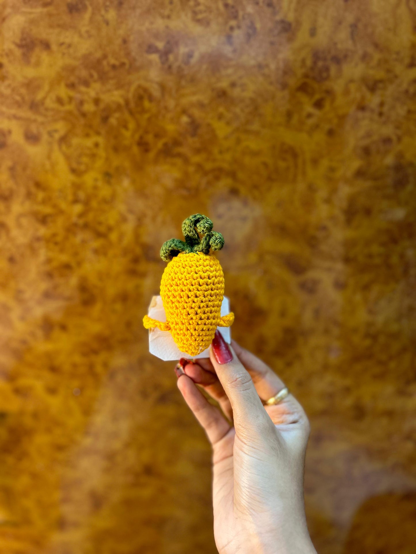 Crochet Carrot ( Desk Buddy)