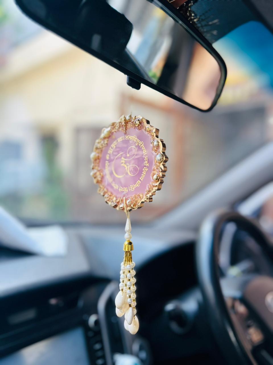 "Gayatri Mantra" - Single Sided Car Hanging