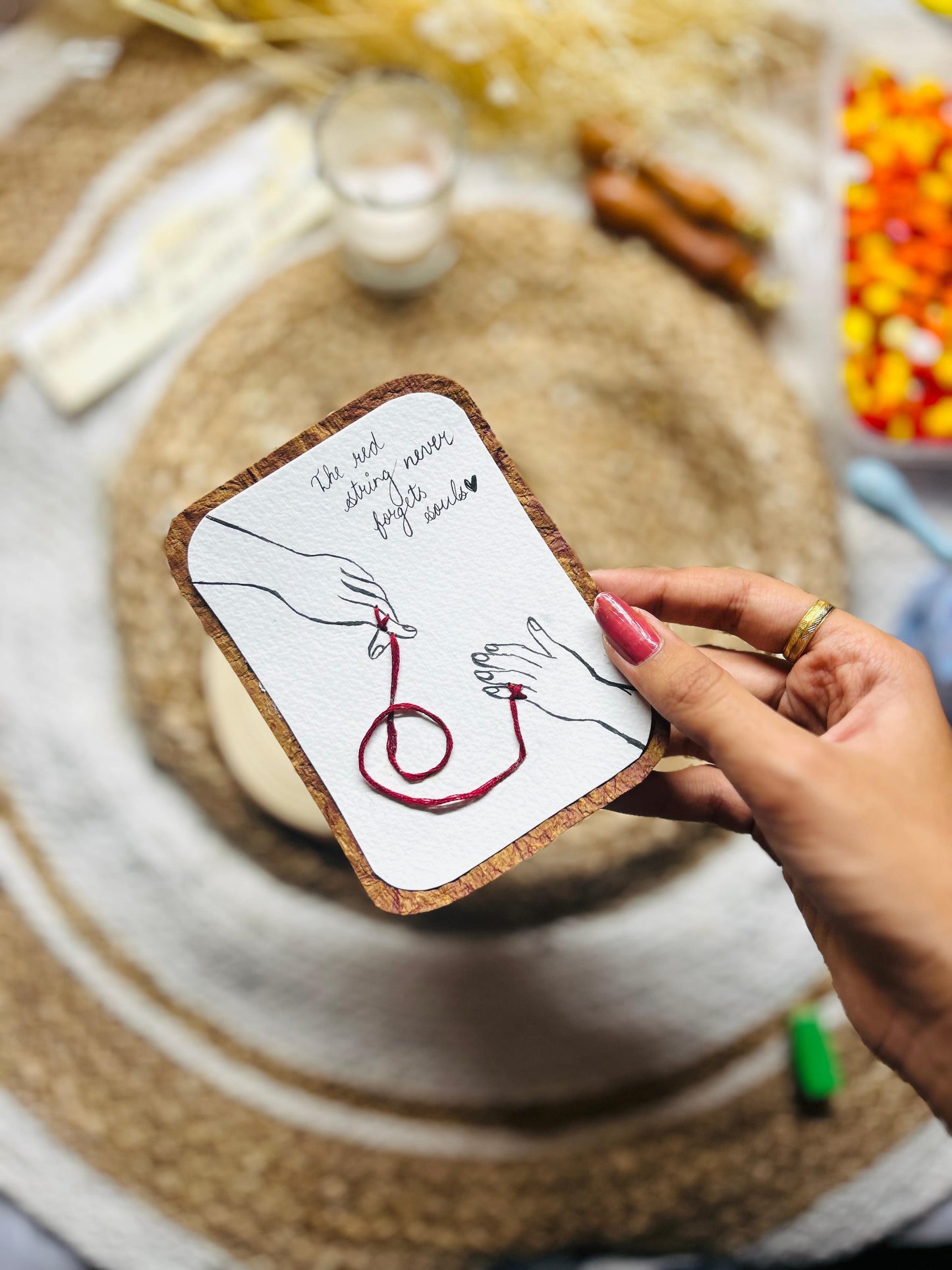 "Bandhe ik Dori Se"-Handmade Card