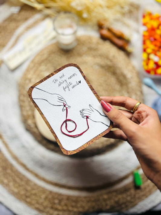"Bandhe ik Dori Se"-Handmade Card