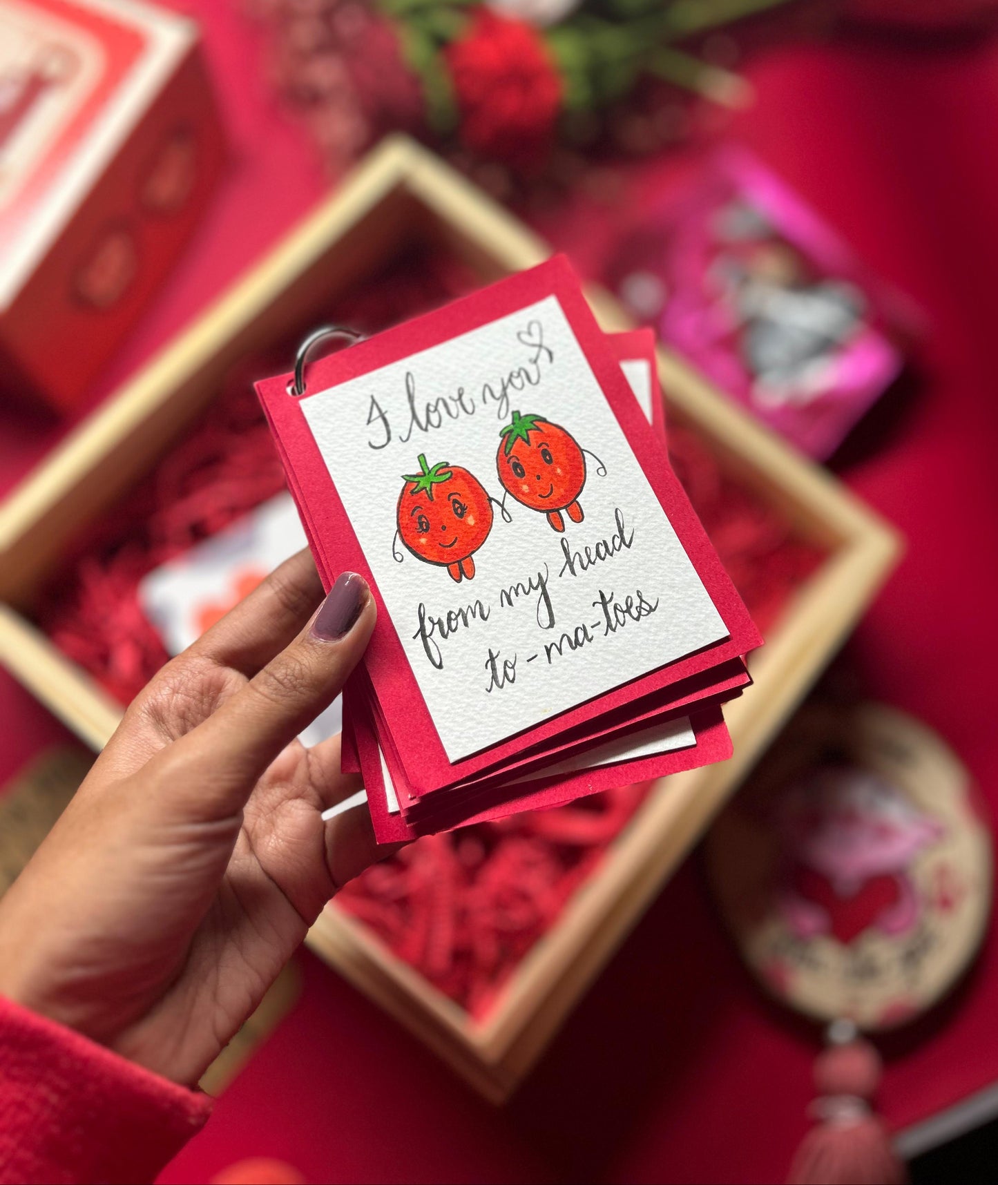 "Love you from my head to-ma-toes"-Card